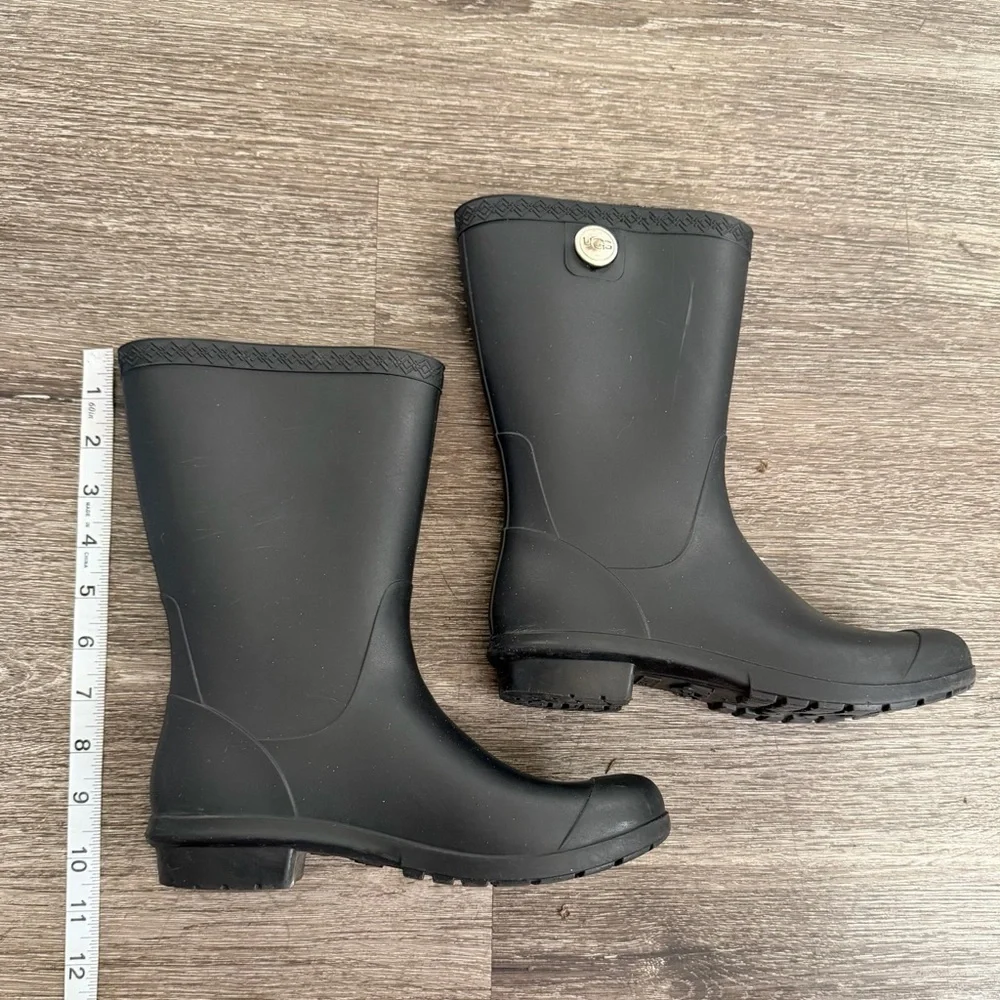 UGG Black Rubber Boots